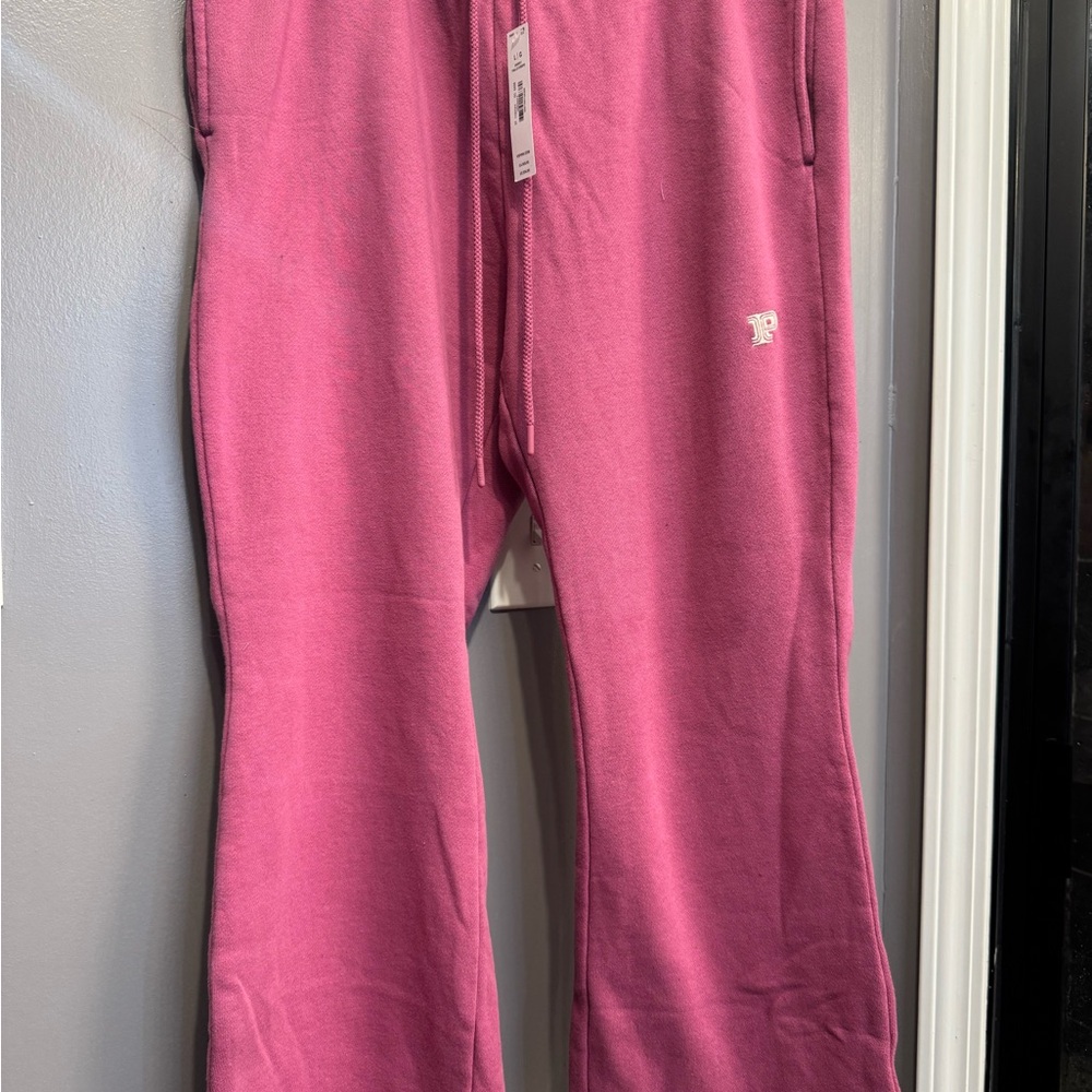 PINK Victoria's Secret Women’s Petite Magenta Wide Leg Sweatpants